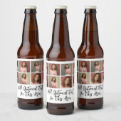 Étiquette Pour Bouteilles De Bière Grille photo minimal 8 - Blanc (Bouteilles)