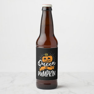Étiquette Pour Bouteilles De Bière Halloween Reine Du Citrouille