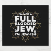 Étiquette Pour Bouteilles De Bière Hanoukka pas complètement sanglé Juif Juif Chanouk (Étiquettes simples)