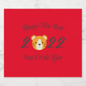 Étiquette Pour Bouteilles De Bière Happy New Year 2022 (Étiquettes simples)