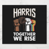 Étiquette Pour Bouteilles De Bière Harris 2024 Election LGBT Kamala Harris 2024 (Étiquettes simples)