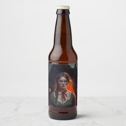 Étiquette Pour Bouteilles De Bière Haunting house (Devant)