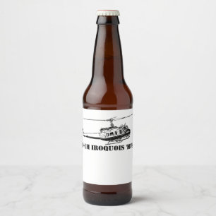 Étiquette Pour Bouteilles De Bière Hélicoptère d'Iroquois de la bière UH-1H