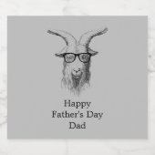 Étiquette Pour Bouteilles De Bière Hipster goat (Étiquettes simples)