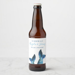 Étiquette Pour Bouteilles De Bière Histoires de baleines bleues