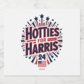 Étiquette Pour Bouteilles De Bière Hotties for Harris (Étiquettes simples)