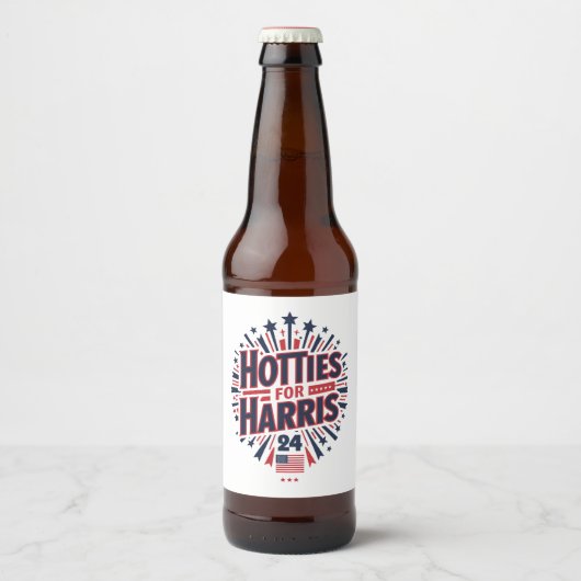Étiquette Pour Bouteilles De Bière Hotties for Harris (Devant)