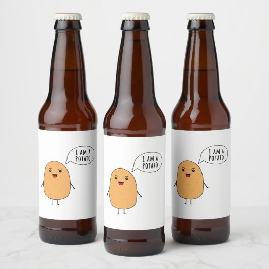 Étiquette Pour Bouteilles De Bière I a potato (Bouteilles)