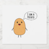 Étiquette Pour Bouteilles De Bière I a potato (Étiquettes simples)