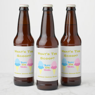 Étiquette Pour Bouteilles De Bière Ice Cream