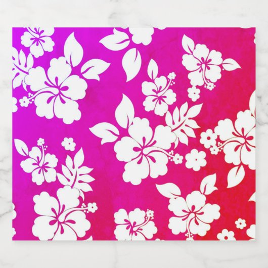 Étiquette Pour Bouteilles De Bière Impression hawaïenne (Étiquettes simples)