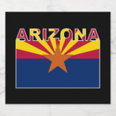 Étiquette Pour Bouteilles De Bière Indicateur texte Arizona (Étiquettes simples)