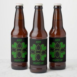 Étiquette Pour Bouteilles De Bière Inspecteur de la bière St patrick Croix celtique e