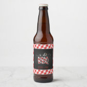 Étiquette Pour Bouteilles De Bière Je fais BBQ Bière Étiquette - Rouge - Personnalisé (Devant)
