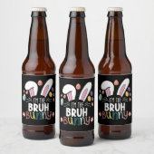 Étiquette Pour Bouteilles De Bière Je suis le Groh Bunny Easter Matching (Bouteilles)