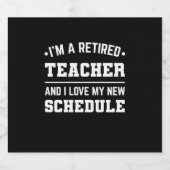 Étiquette Pour Bouteilles De Bière Je Suis Un Enseignant Retraité (Étiquettes simples)