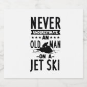 Étiquette Pour Bouteilles De Bière Jet ski (Étiquettes simples)