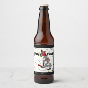 Étiquette Pour Bouteilles De Bière Jeu dur, nom et style