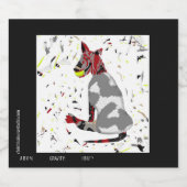 Étiquette Pour Bouteilles De Bière Jouer dur, vide (Étiquettes simples)