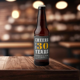 Étiquette Pour Bouteilles De Bière Jour de jalon personnalisé
