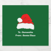 Étiquette Pour Bouteilles De Bière Joyeux Noël simple (Étiquettes simples)