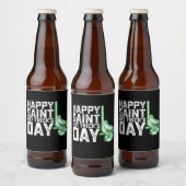 Étiquette Pour Bouteilles De Bière Joyeux Saint Casquette Trick's Day St patrick de h (Bouteilles)
