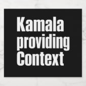 Étiquette Pour Bouteilles De Bière Kamala Brat Lime Green (Étiquettes simples)