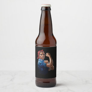 Étiquette Pour Bouteilles De Bière Kamala Harris 2024 Rosie Le chat sans enfant Rivet