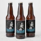 Étiquette Pour Bouteilles De Bière Kamala Harris Forward (Bouteilles)