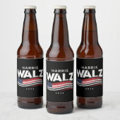 Étiquette Pour Bouteilles De Bière Kamala Harris Tim Walz Valse 2024 Election (Bouteilles)