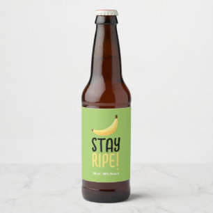 Étiquette Pour Bouteilles De Bière Kit de fête personnalisé Funny Banana moderne et m
