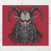 Étiquette Pour Bouteilles De Bière Krampus (Étiquettes simples)