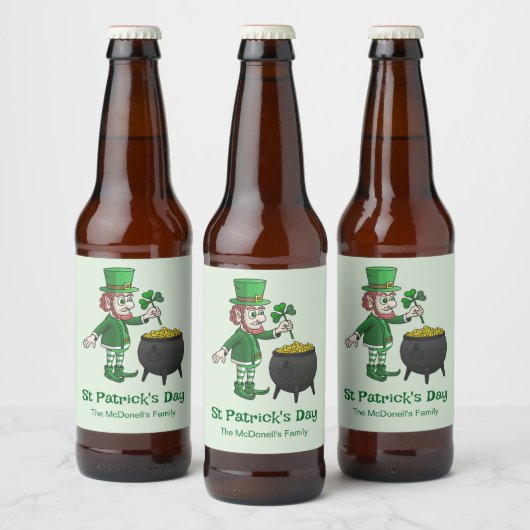 Étiquette Pour Bouteilles De Bière La Saint-Patrick (Bouteilles)