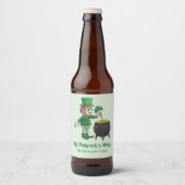 Étiquette Pour Bouteilles De Bière La Saint-Patrick (Devant)