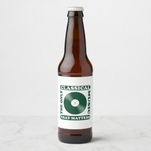 Étiquette Pour Bouteilles De Bière La Seule Musique Classique