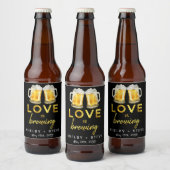 Étiquette Pour Bouteilles De Bière L'amour brasse (Bouteilles)