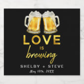 Étiquette Pour Bouteilles De Bière L'amour brasse (Étiquettes simples)