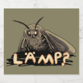Étiquette Pour Bouteilles De Bière Lamp? Moth Meme (Étiquettes simples)