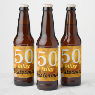 Étiquette Pour Bouteilles De Bière l'anniversaire personnalisé