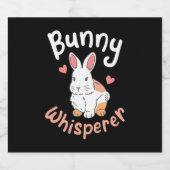 Étiquette Pour Bouteilles De Bière Lapin Lapin Whisperer (Étiquettes simples)