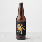 Étiquette Pour Bouteilles De Bière L'astronaute Monkey Space (Devant)