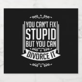 Étiquette Pour Bouteilles De Bière L'avocat peut le Divorcer (Étiquettes simples)