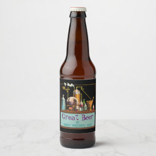 Étiquette Pour Bouteilles De Bière Le Étiquette de bière Alchimiste Brewmaster
