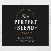 Étiquette Pour Bouteilles De Bière Le Mariage de fusion parfait (Étiquettes simples)