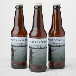 Étiquette Pour Bouteilles De Bière Le pêcheur le soir
