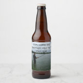 Étiquette Pour Bouteilles De Bière Le pêcheur le soir (Devant)