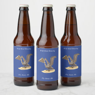 Étiquette Pour Bouteilles De Bière Le pélican Brown (Pelecanus occidentalis) NY Bird