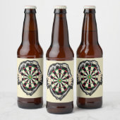 Étiquette Pour Bouteilles De Bière Le tableau de fléchettes sur votre poitrine ! (Bouteilles)