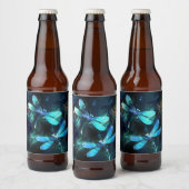 Étiquette Pour Bouteilles De Bière Les libellules du lac (Bouteilles)