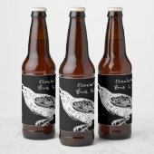 Étiquette Pour Bouteilles De Bière Levé À La Main, Corbeau (Bouteilles)